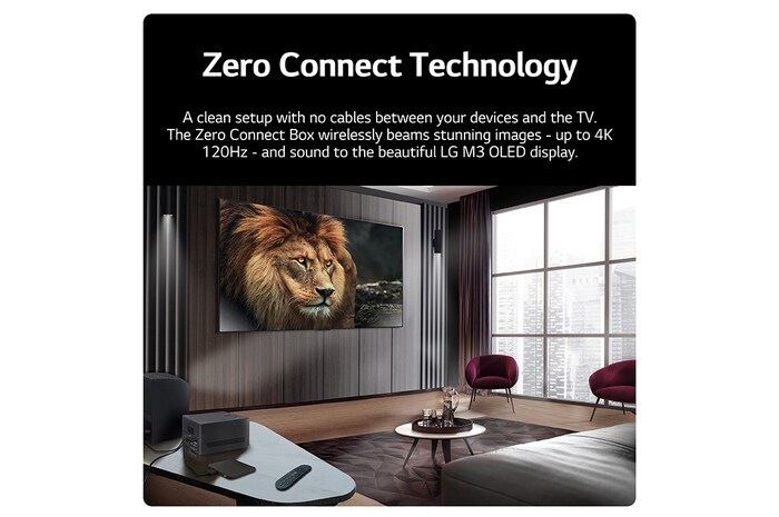 LG World’s First True Wireless TV 97 inch LG SIGNATURE OLED M3 with 4K 120Hz Video & Audio Transfer , OLED97M39LA