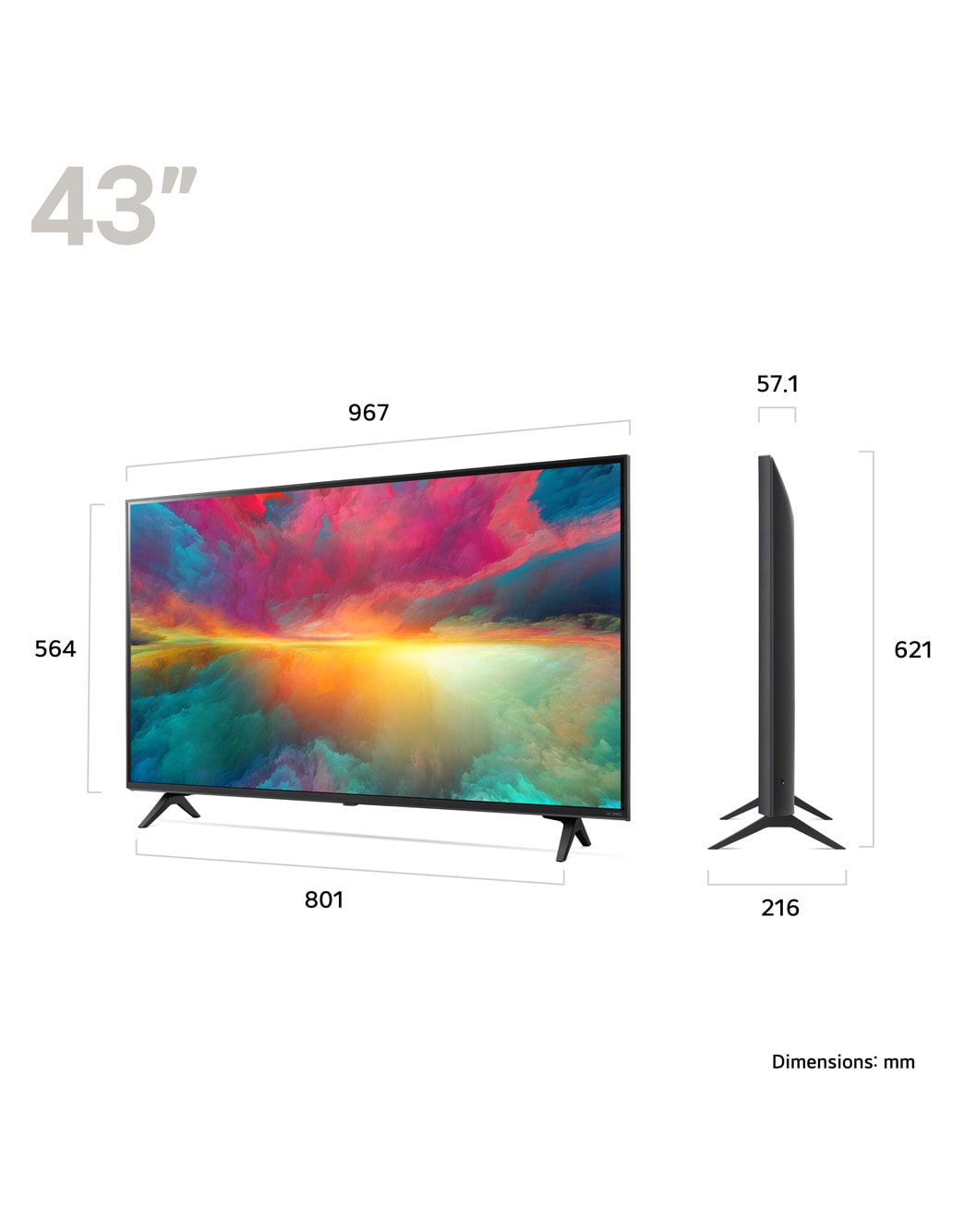 43 inch LG QNED AI QNED77 4K Smart TV - 43QNED776RB | LG UK