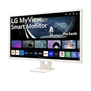 LG 31.5" Full HD IPS Smart Monitor with webOS, 32SR50F-W