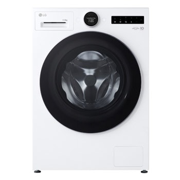 Front view of 11kg / 6kg AI-powered Heat Pump Washer Dryer, Series 10, White WHX9016TLC