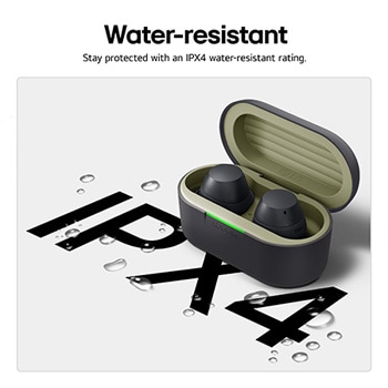 cradle side view with earbuds apart