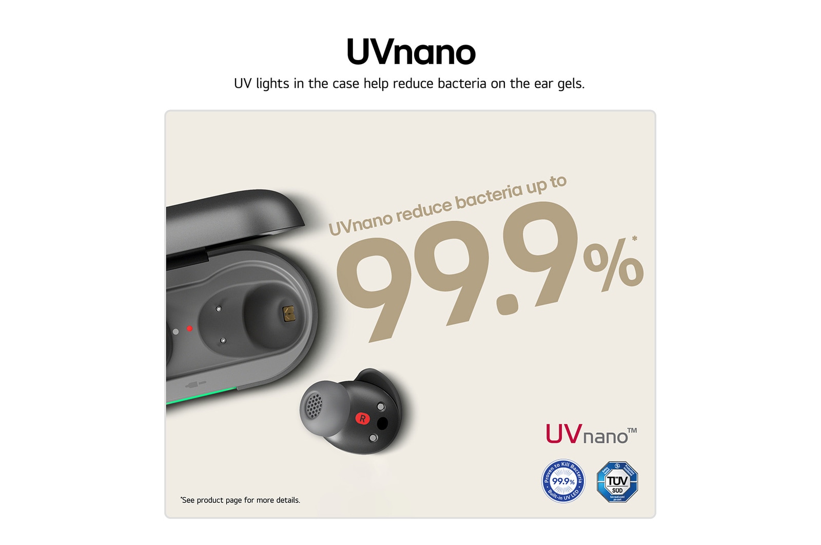 cradle side view with earbuds apart