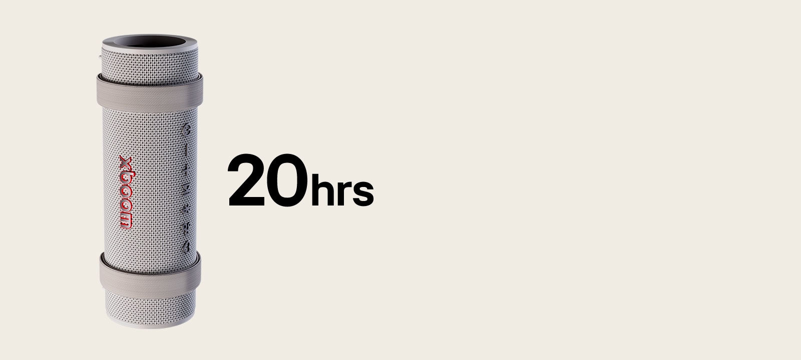 xboom Grab is placed vertically.