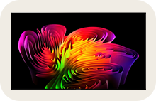 This is the front view of the LG OLED W6 TV.