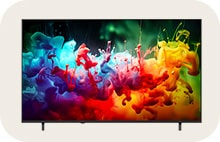 This is the front view of the LG QNED70 TV.	