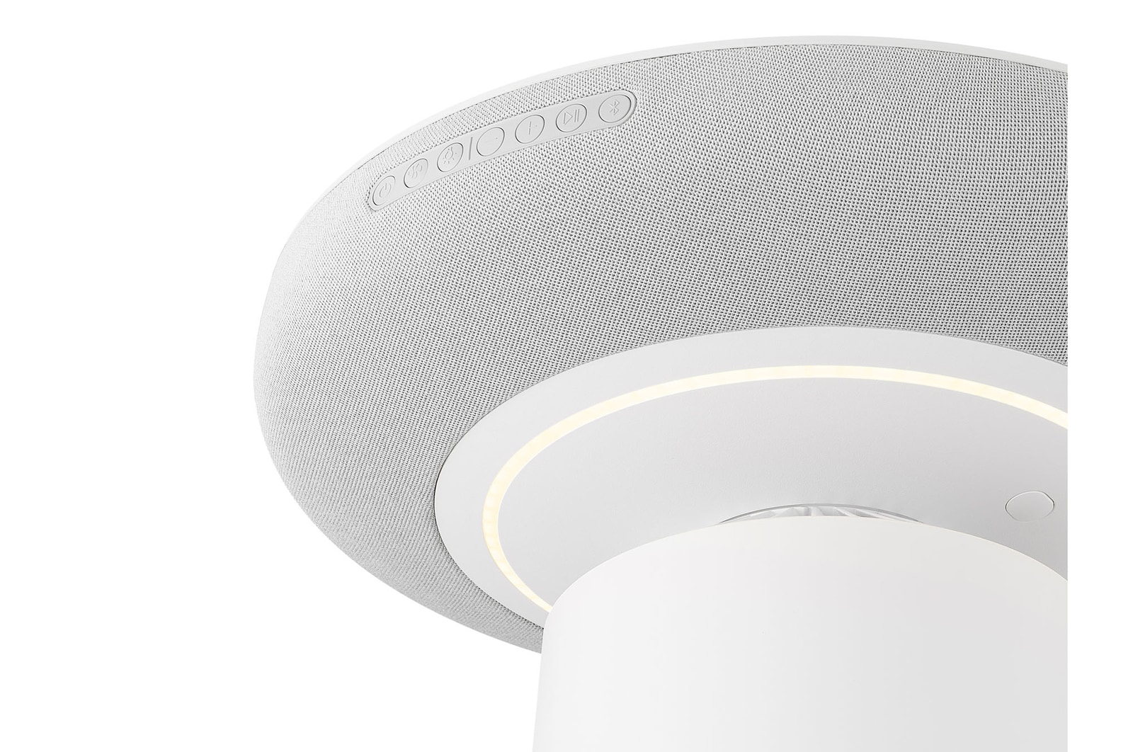 Cận cảnh các nút điều khiển trên cạnh LG PuriCare™ Aerospeaker