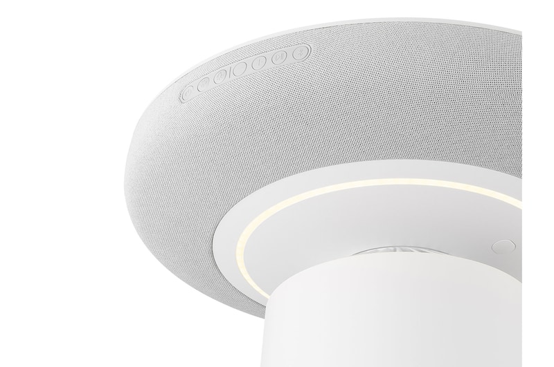 Cận cảnh các nút điều khiển trên cạnh LG PuriCare™ Aerospeaker