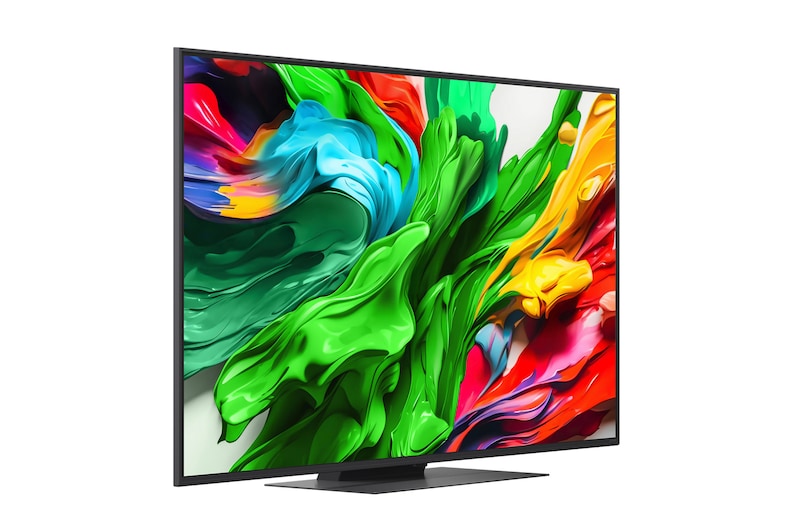 Rear view of LG QNED evo TV