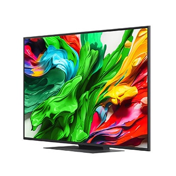 Left-facing side view of LG QNED evo TV 