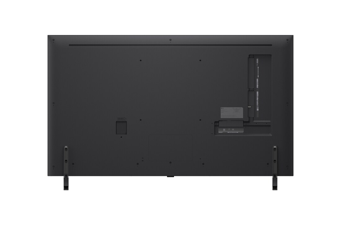 Rear view of LG QNED evo TV