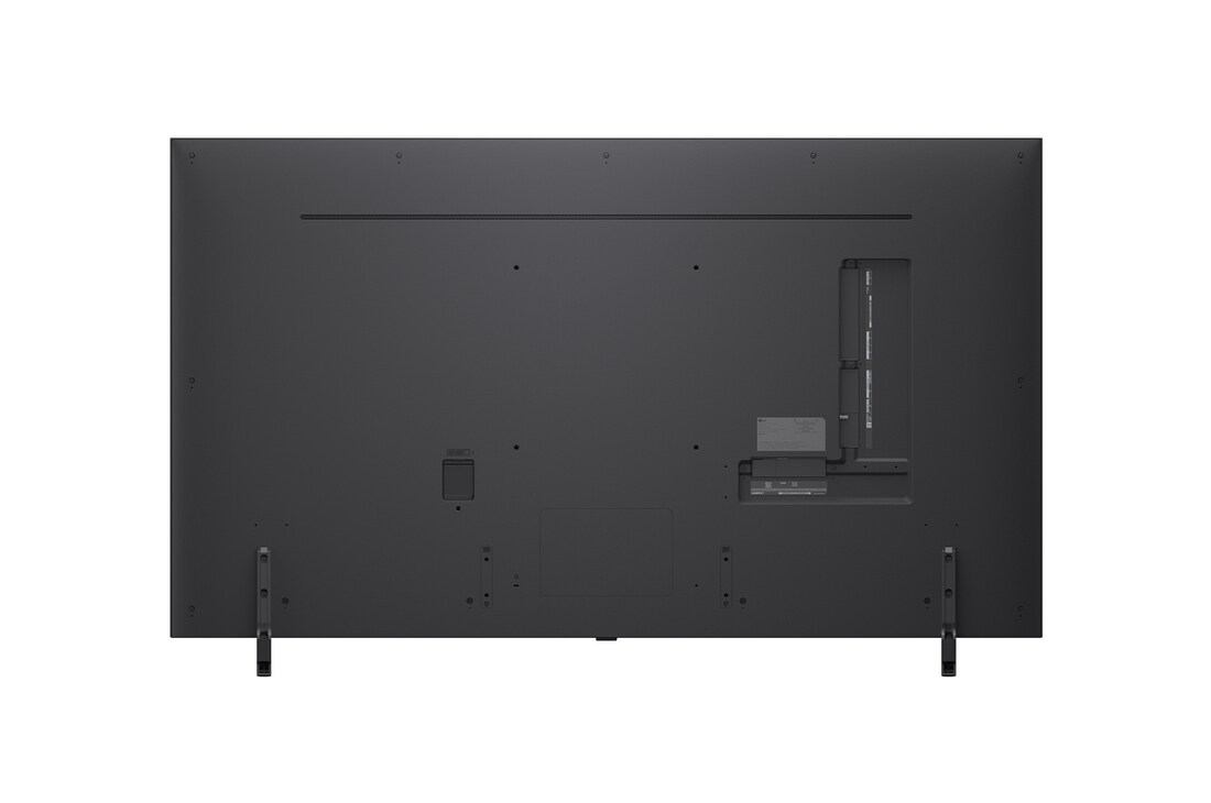 Rear view of LG QNED evo TV