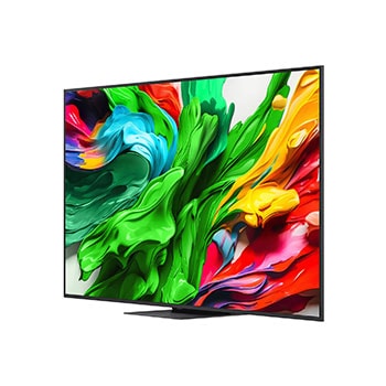 Left-facing side view of LG QNED evo TV 