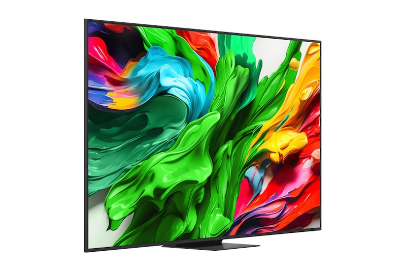 Rear view of LG QNED evo TV