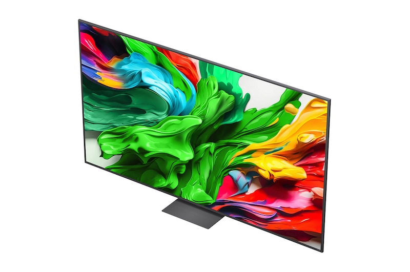 The alpha 8 AI Processor Gen2 lights up orange and pink, and colorful bolts of light shoot out from it. The title talks about how the processor delivers 4K quality, stunning color and brightness. Image text reads approximately 1.7 times NPU greater Al Neural Processing and 1.4 times CPU Faster Operation.