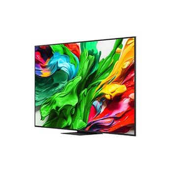 Left-facing side view of LG QNED evo TV 