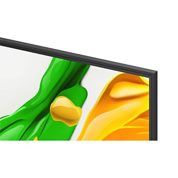 Splashes of paint burst from the floor up in diverse colors. Intertrek certification for 100% Color Volume to DCI-P3. The title talks about LG’s new and unique wide color gamut technology that allows you to see vivid color on your screen.
