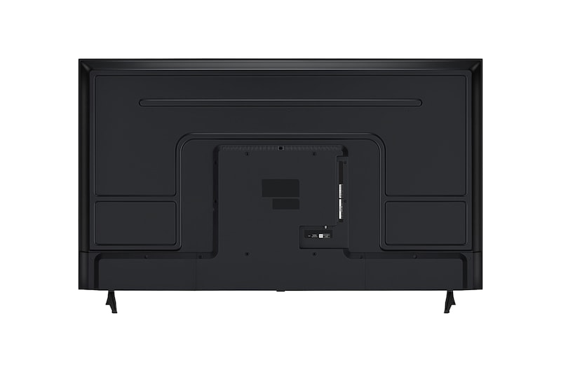 Rear view of LG UHD TV.