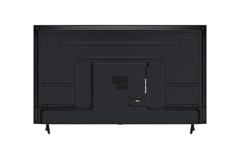 Rear view of LG UHD TV.