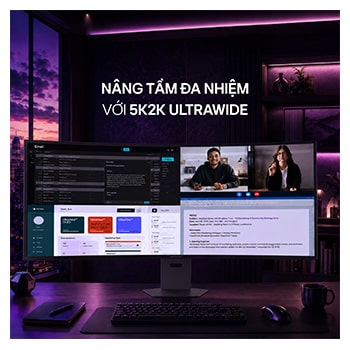 Màn hình gaming OLED 5K2K 45-inch UltraGear evo GX9 – màn hình 45 inch đầu tiên trên thế giới tích hợp công nghệ AI Upscaling