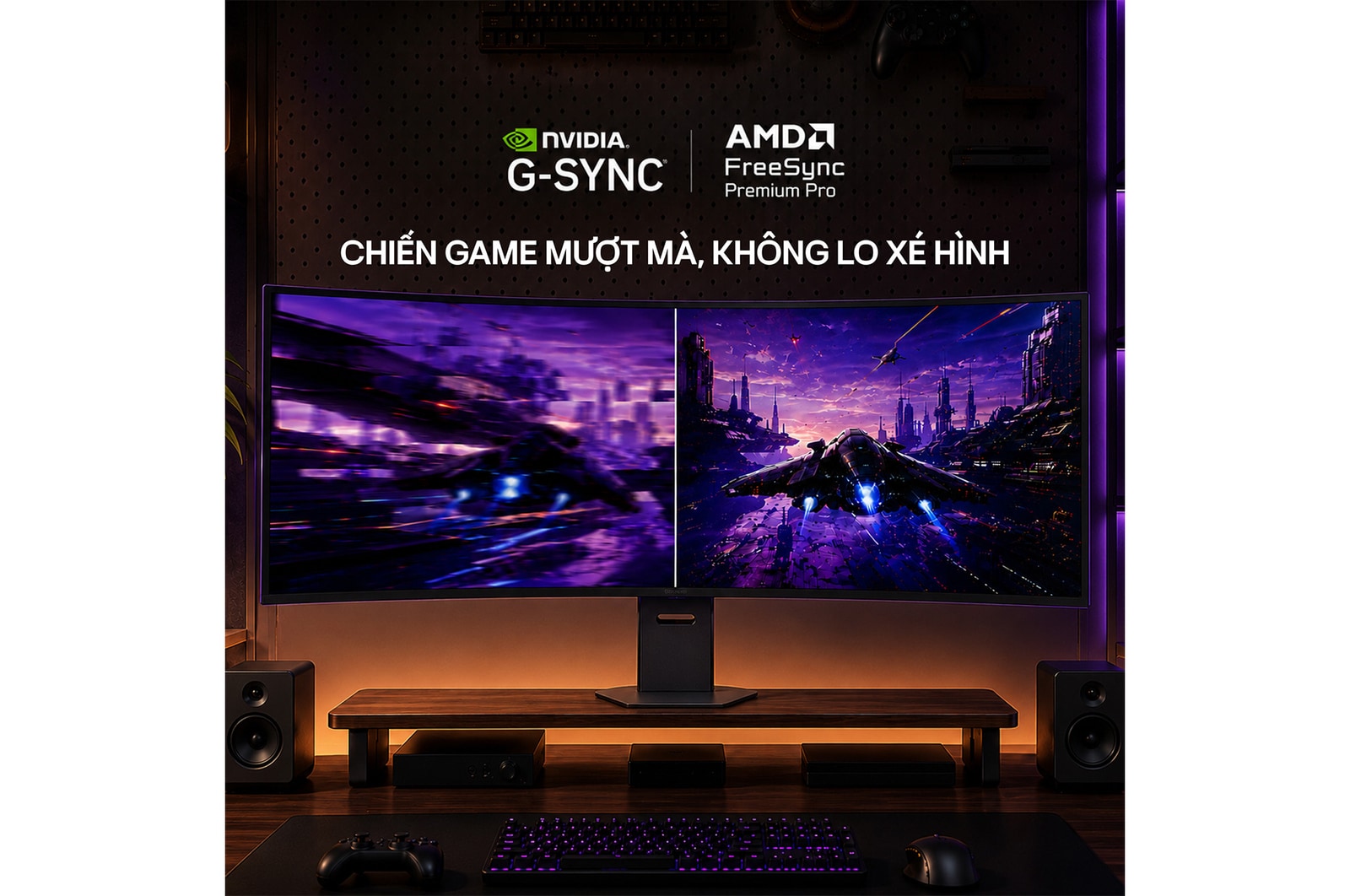 Màn hình gaming OLED 5K2K 45-inch UltraGear evo GX9 – màn hình 45 inch đầu tiên trên thế giới tích hợp công nghệ AI Upscaling