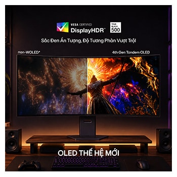 Màn hình gaming OLED 5K2K 45-inch UltraGear evo GX9 – màn hình 45 inch đầu tiên trên thế giới tích hợp công nghệ AI Upscaling