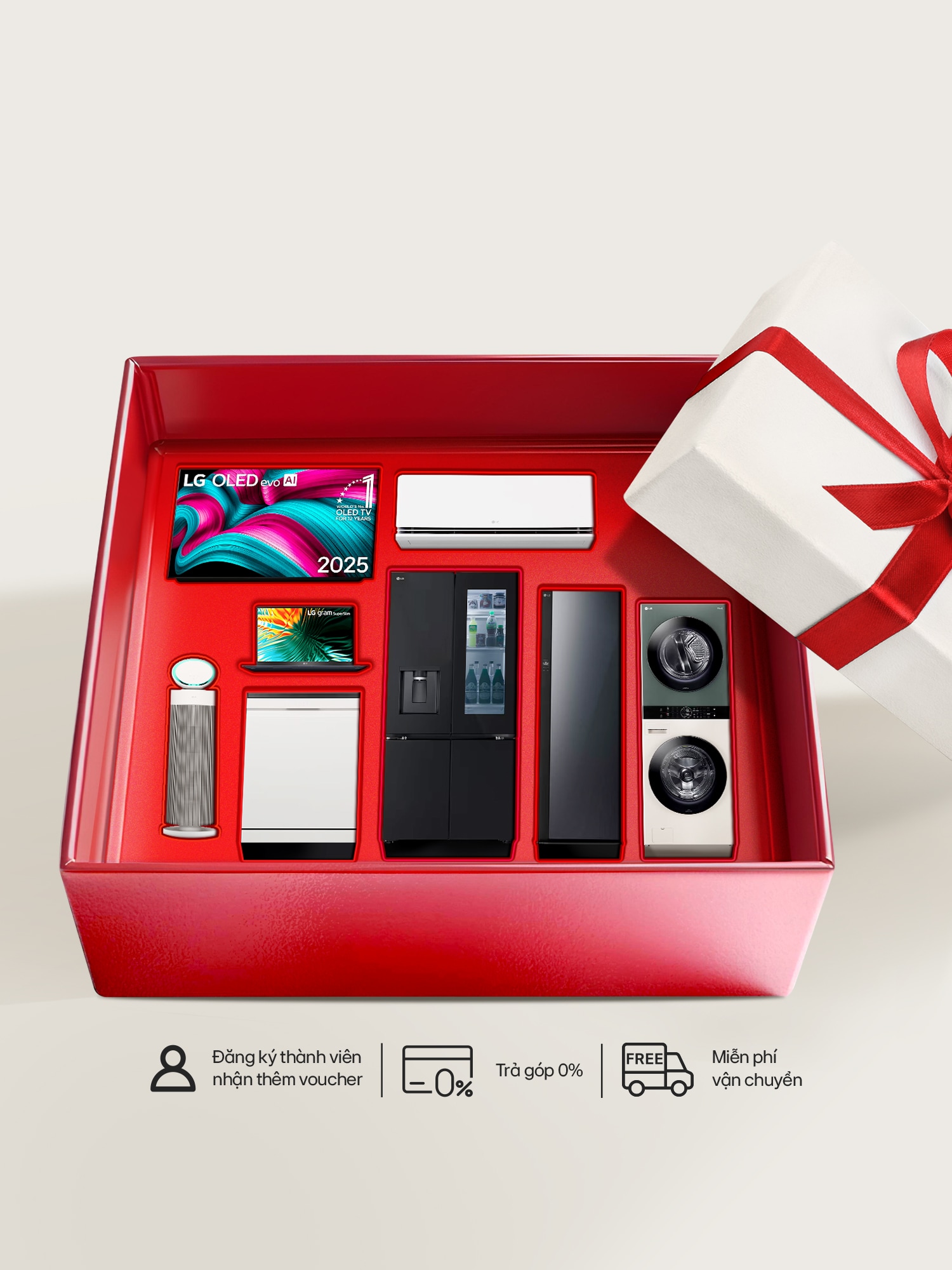 Banner ưu đãi cuối tháng của LG
