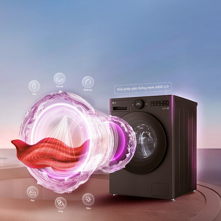 Đây là hình ảnh chiếc máy giặt LG mới nhất và công nghệ làm sạch tiên tiến