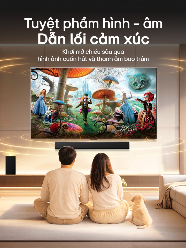 Bộ đôi Tv & loa thanh LG