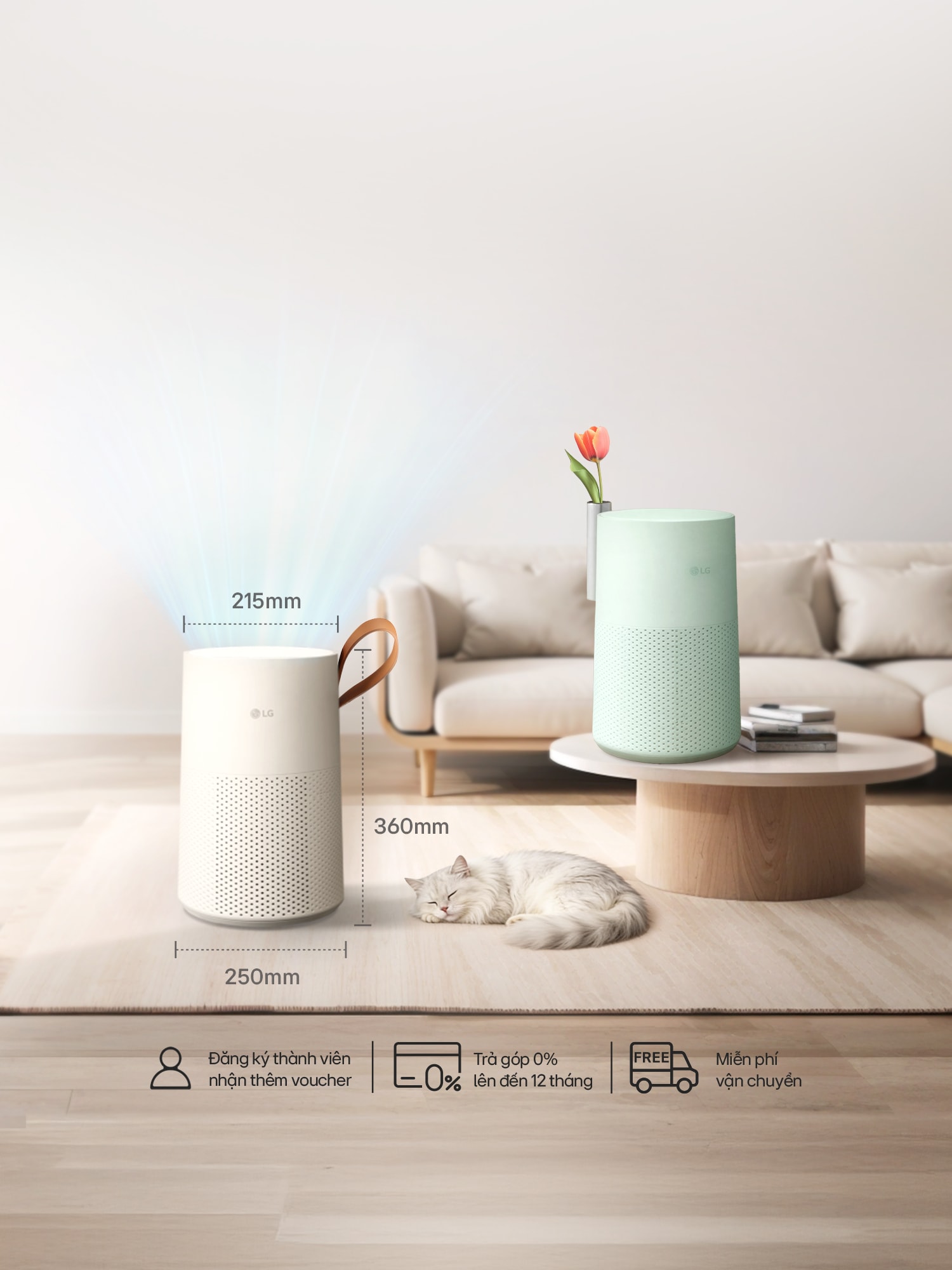 Banner ưu đãi combo LG cho nhà mới 