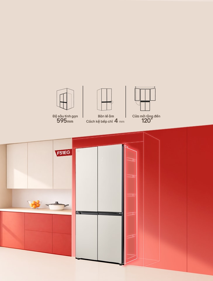 Tủ lạnh âm tường LG