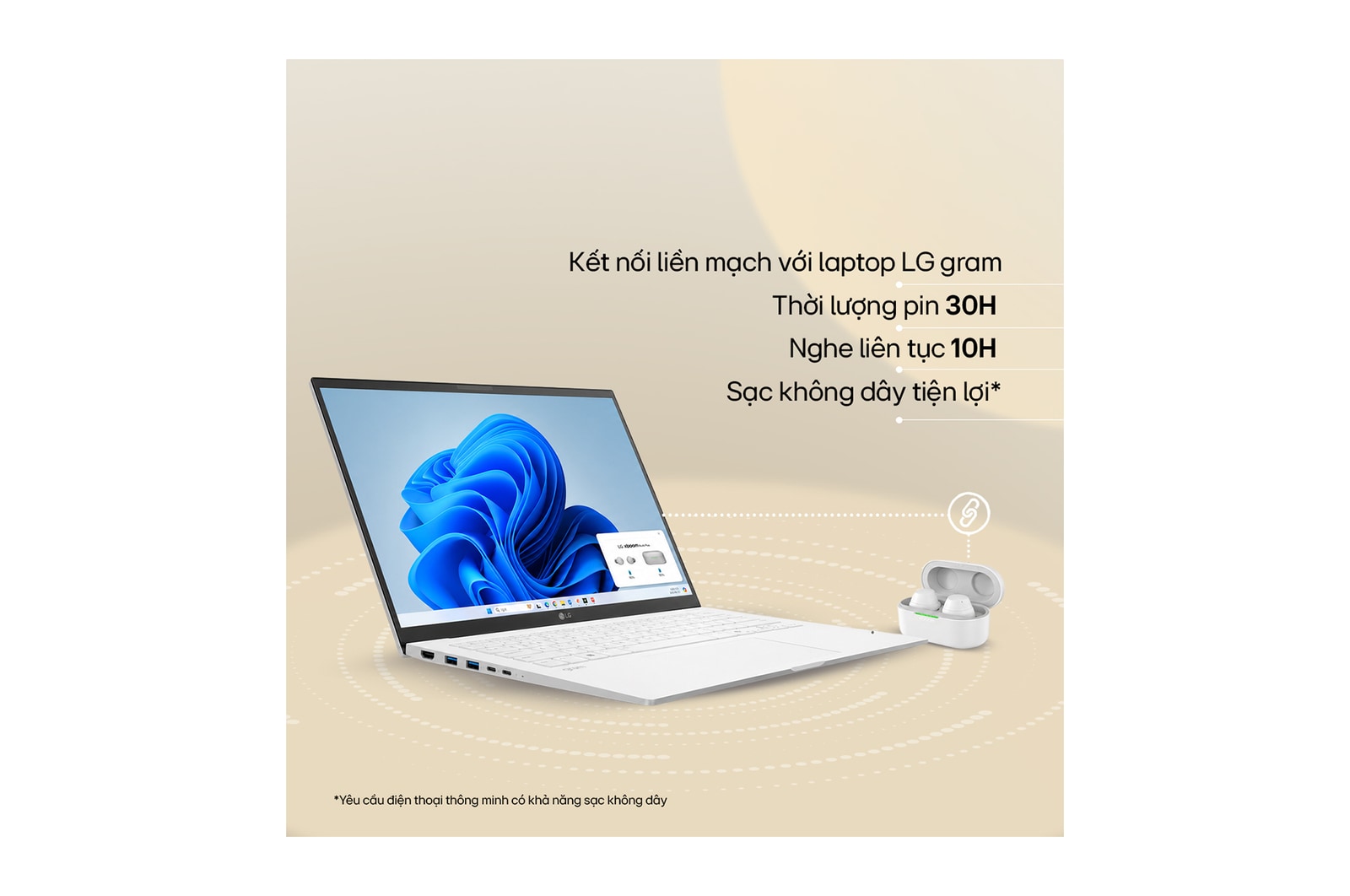 LG xboom Buds Plus của will.i.am | Tai nghe Bluetooth với trình điều khiển Graphene & EQ thích ứng, ANC, BUDSPLUS