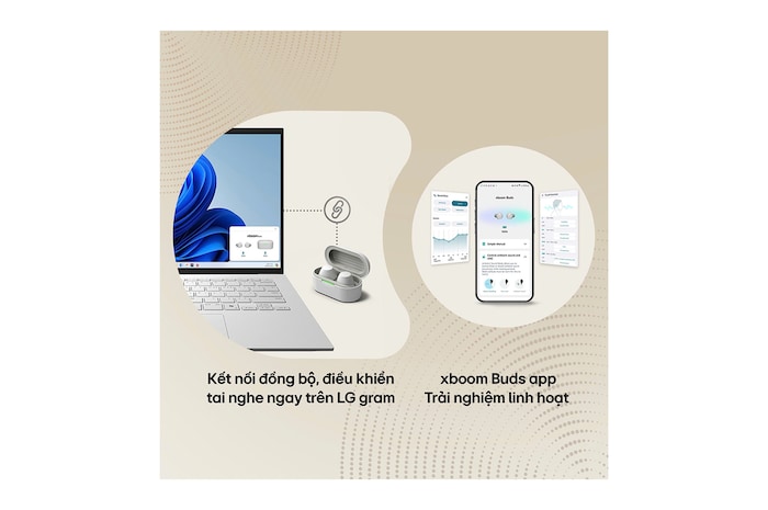 LG xboom Buds Plus của will.i.am | Tai nghe Bluetooth với trình điều khiển Graphene & EQ thích ứng, ANC, BUDSPLUS