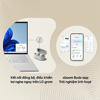 LG xboom Buds Plus của will.i.am | Tai nghe Bluetooth với trình điều khiển Graphene & EQ thích ứng, ANC, BUDSPLUS