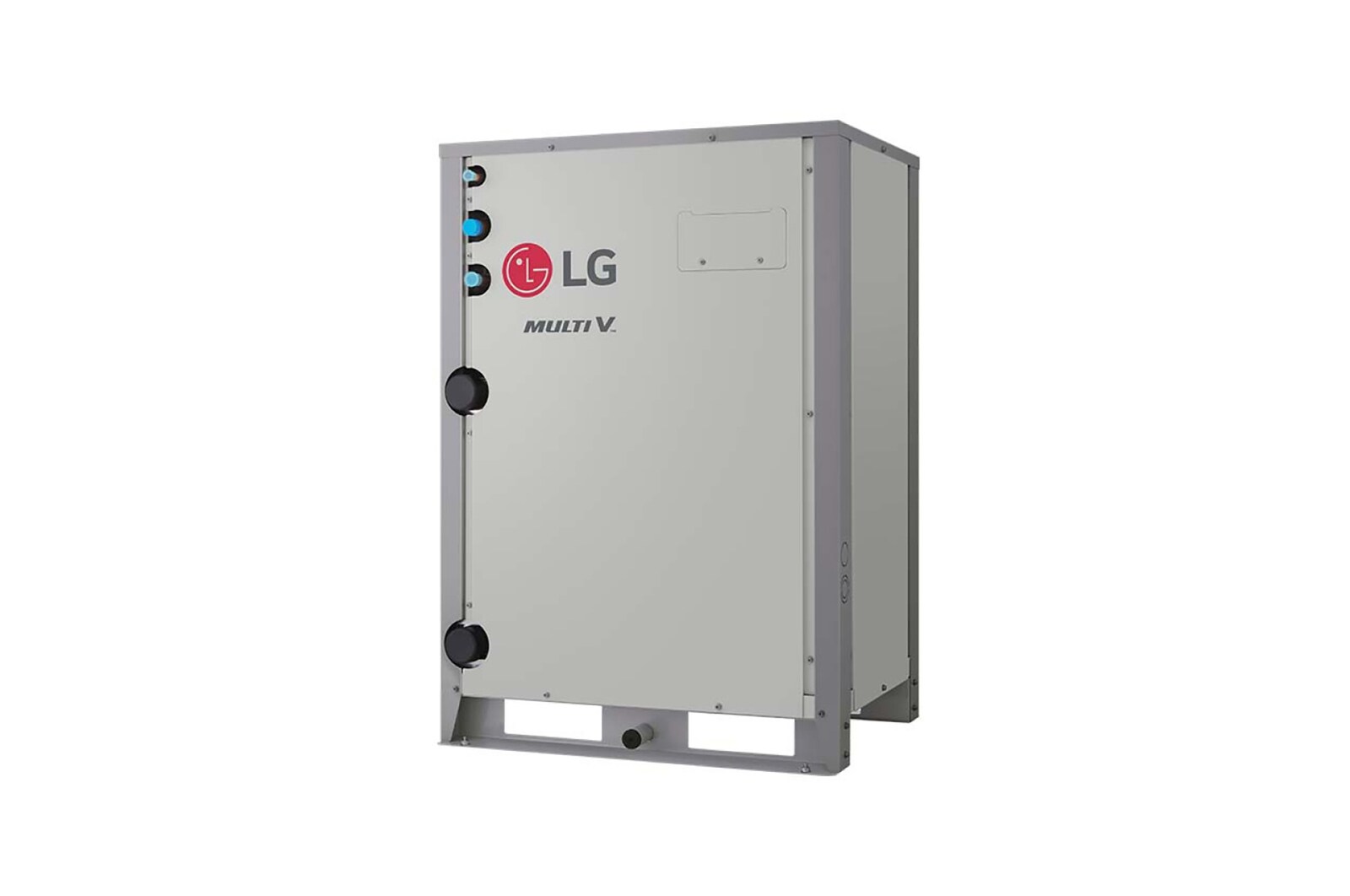 LG MULTI V WATER 5, thu hồi nhiệt nước, 20HP, có hình chữ nhật và có nhiều cửa vào ở phía bên trái mặt trước.