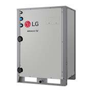 LG MULTI V WATER 5, thu hồi nhiệt nước, 20HP, có hình chữ nhật và có nhiều cửa vào ở phía bên trái mặt trước.