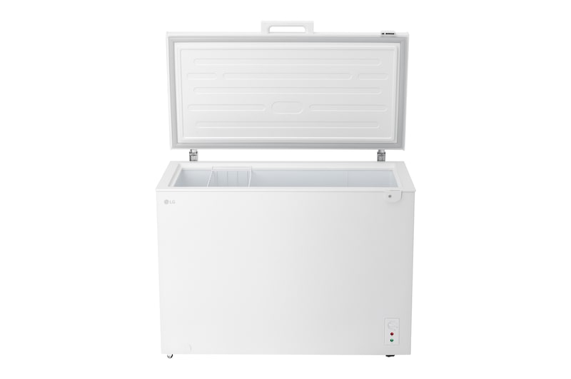 LG chest freezer open front view