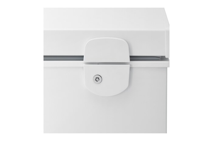 LG chest freezer locking device