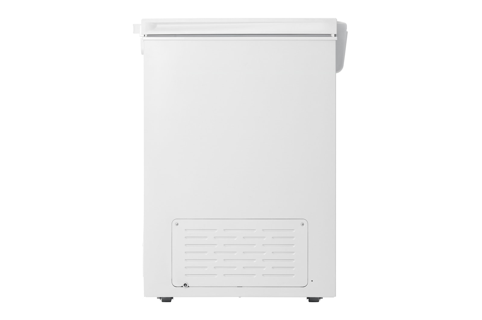 LG chest freezer left side view