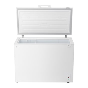 LG chest freezer open front view