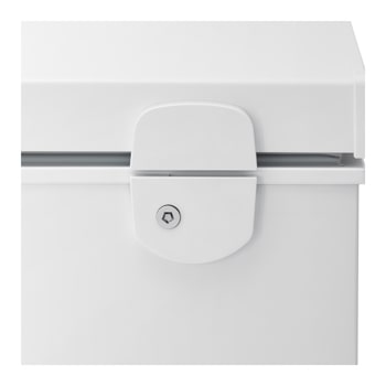 LG chest freezer locking device