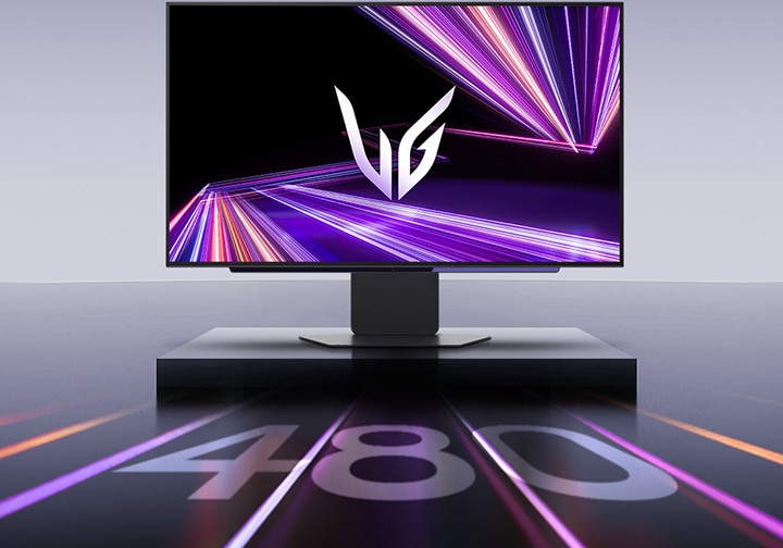 Hình ảnh mặt trước màn hình chơi game UltraGear™ OLED 27GX790A. 
