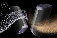 Hình ảnh XBOOM Go để thể hiện chống nước và bụi IP67