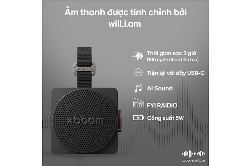 LG xboom Mini tinh chỉnh bởi will.i.am | Loa di động và nhỏ gọn đầy phong cách