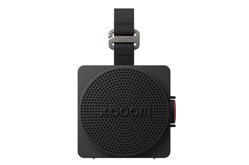 Hình ảnh mặt trước của LG xboom Mini tinh chỉnh bởi will.i.am | Loa di động và nhỏ gọn đầy phong cách xboom Mini