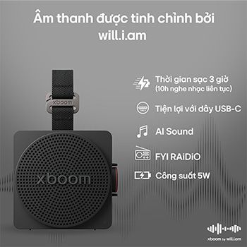 LG xboom Mini tinh chỉnh bởi will.i.am | Loa di động và nhỏ gọn đầy phong cách
