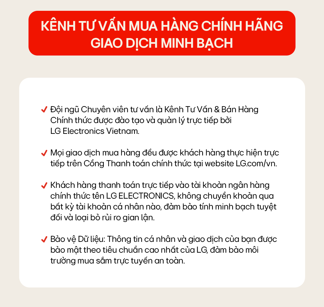 Kênh tư vấn mua hàng chính hãng