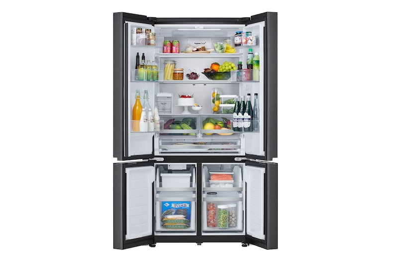 front view open with food