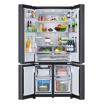 front view open with food