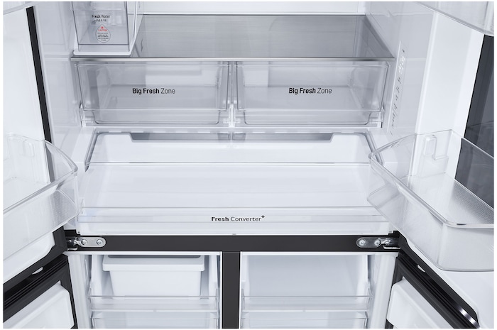 hình ảnh chi tiết phần ngăn kéo dưới cùng của tủ lạnh.