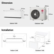 LG Điều hòa LG DUALCOOL™Inverter AI Air 1 chiều 9.000 BTU (1HP) IPC09M1, IPC09M1